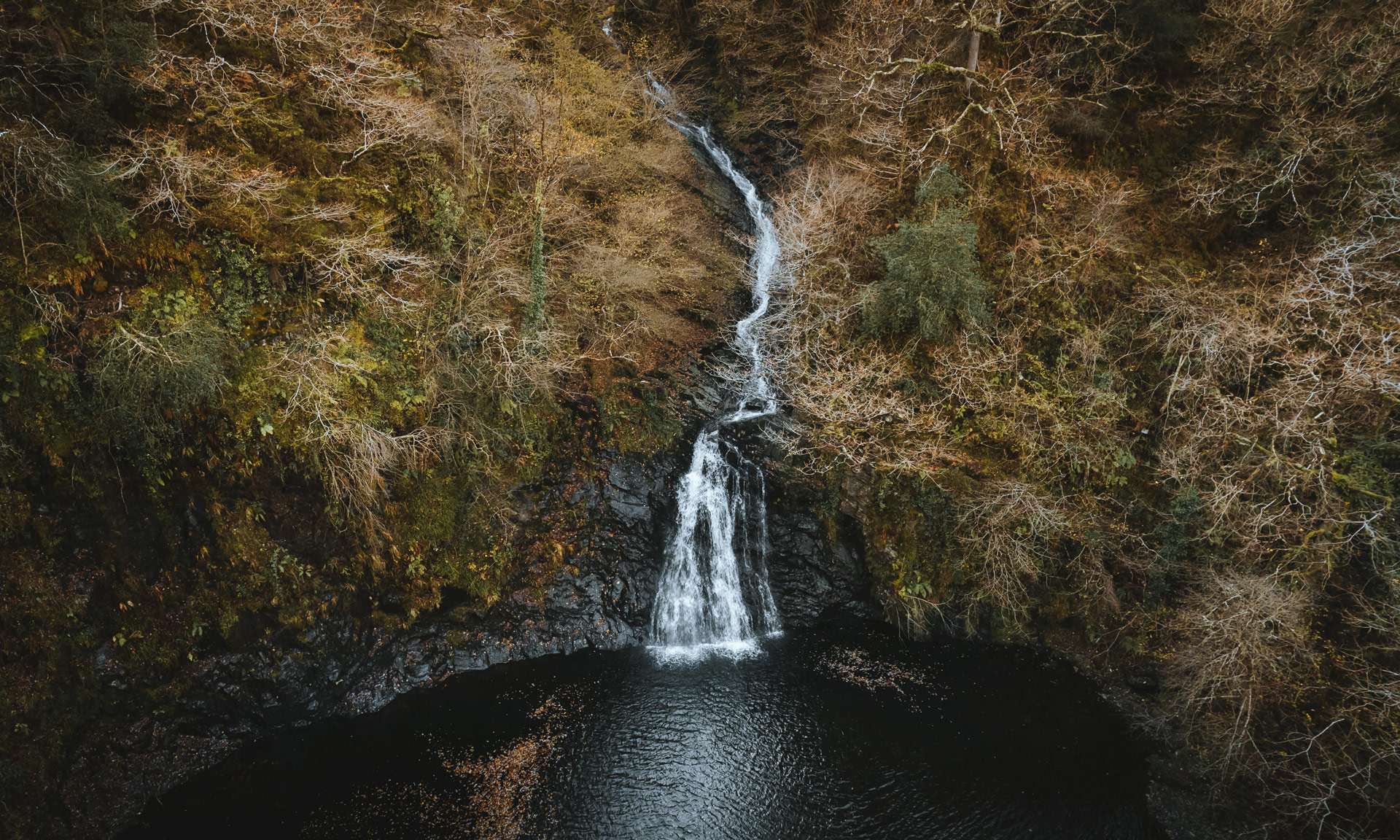 Waterfall at Felenrhyd and Llenyrch woods